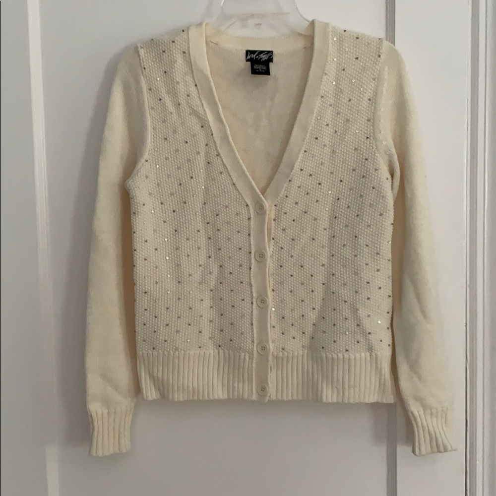 Lord and Taylor Sequined Sweater